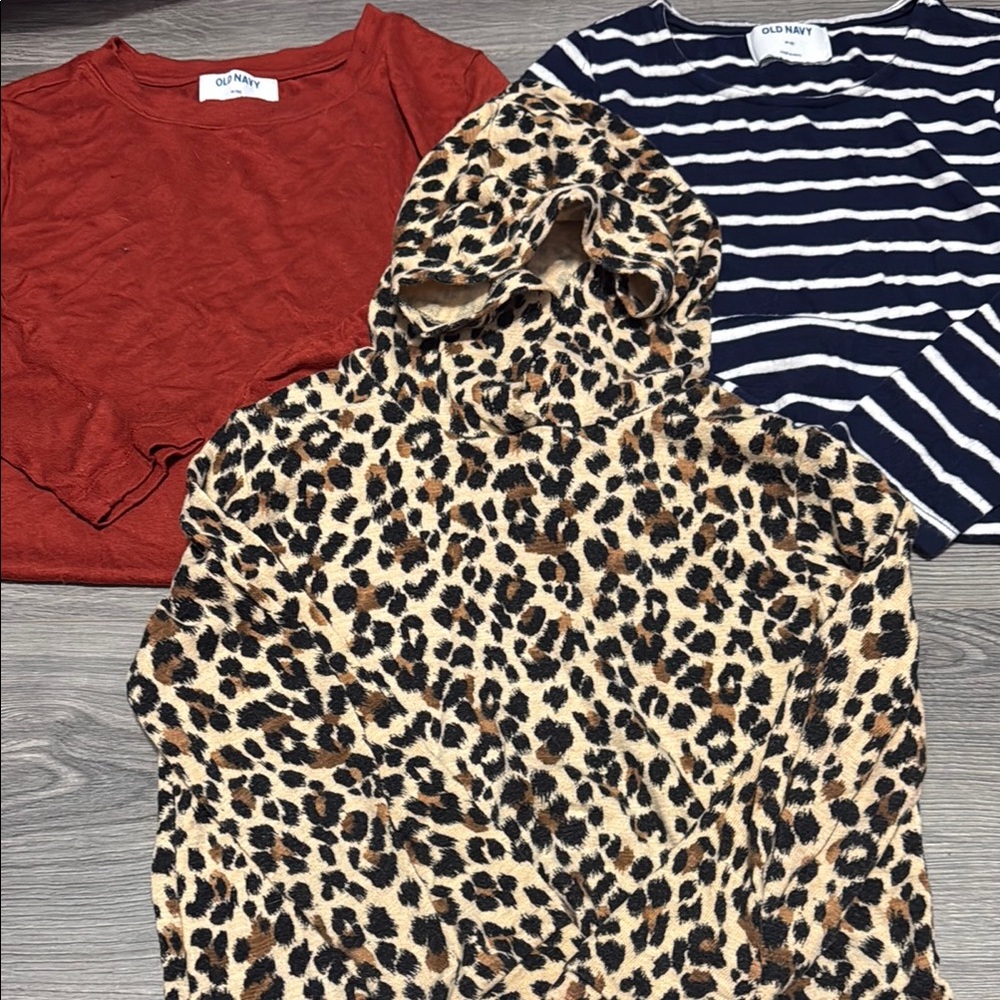 Old Navy Brown and Red Long Sleeve Tees**
